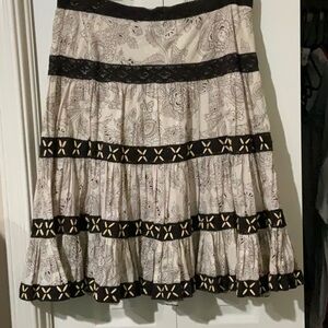 Mix Nouveau Cream Skirt